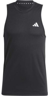 adidas TRAINING ESSENTIALS TANK Pánske športové tielko, čierna, veľkosť