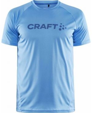 Craft CORE ESSENCE LOGO TEE M Pánske funkčné tričko, modrá, veľkosť