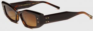 Slnečné okuliare Valentino V - QUATTRO dámske, hnedá farba, VLS-109C