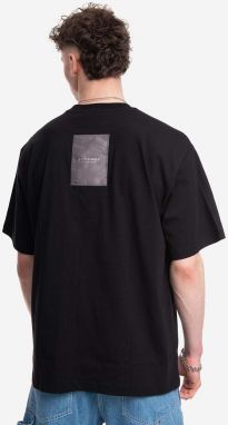Bavlnené tričko A-COLD-WALL* Utilty T-shirt ACWMTS117 BLACK čierna farba, jednofarebný