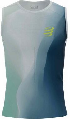 Compressport PERFORMANCE TANK M Pánske bežecké tielko, biela, veľkosť