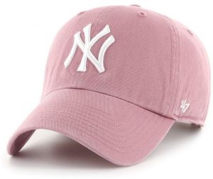 Čiapka 47brand MLB New York Yankees ružová farba, s nášivkou, B-NLRGW17GWS-QC