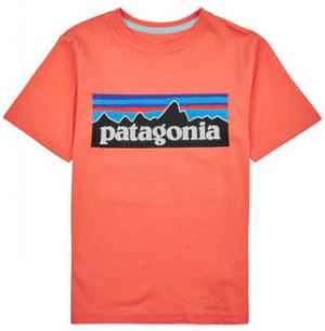 Tričká s krátkym rukávom Patagonia  BOYS LOGO T-SHIRT