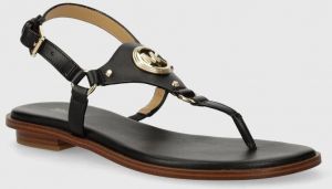 Kožené sandále MICHAEL Michael Kors Casey dámske, čierna farba, 40R4CSFA1L