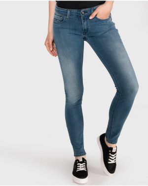 Blue Women Slim Fit Jeans Replay Luz - Women