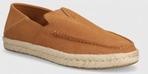 Semišové espadrilky Toms Alonso Loafer Rope hnedá farba, 10020876