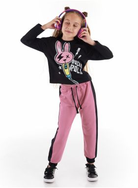 Mushi Rock And Bunny Girl's T-shirt Trousers Set