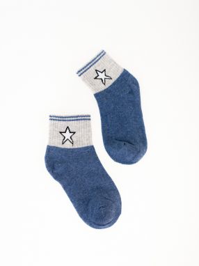 Children's socks Shelvt navy blue with a star