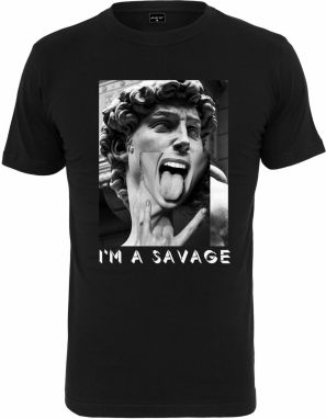 Mister Tee Tričko 'I´m A Savage'  sivá / čierna / biela