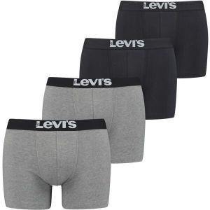 Levi's® SOLID BASIC BRIEF 4P Pánske boxerky, čierna, veľkosť