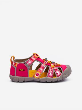 Dark Pink Girly Outdoor Sandals Keen Seacamp - Girls