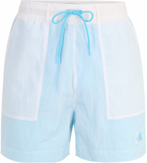 Calvin Klein Swimwear Plavecké šortky  svetlomodrá / biela
