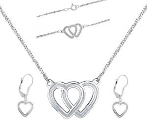 Praqia Jewellery Prekrásna súprava šperkov Lovela N6061_KA6063_NA6064_RH (náhrdelník, náramok, náušnice)