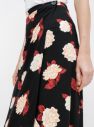 Čierna kvetovaná zavinovacia sukňa Miss Selfridge galéria