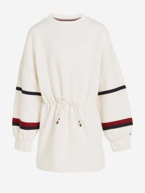 White Girls' Sweatshirt Dress Tommy Hilfiger - Girls