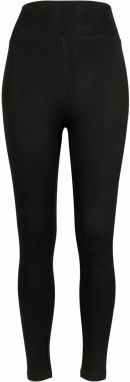 Women's high-waisted jersey leggings black