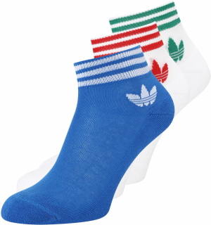 ADIDAS ORIGINALS Ponožky 'Island Club Trefoil '  modrá / smaragdová / červená / biela