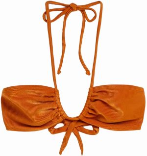 Bershka Bikinový top  oranžová