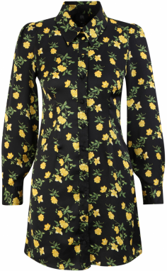 River Island Petite Košeľové šaty  žltá / zelená / čierna