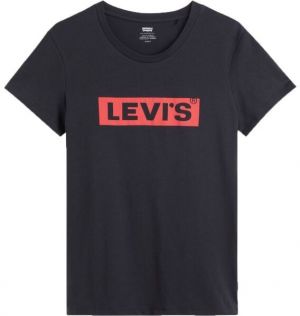 Levi's® THE PERFECT TEE BOX TAB 2.2 Dámske tričko, čierna, veľkosť