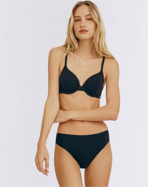 Organic Basics Core Rib Briefs Black