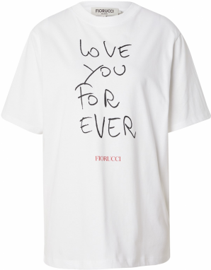 Fiorucci Tričko 'LoveYouForever'  červená / čierna / biela