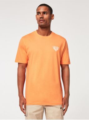 Orange Men's T-Shirt with Printed Back Oakley - Men