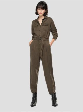 Khaki Women's Long Jumpsuit Replay - Women's