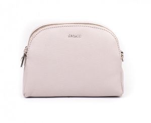 SEGALI Dámska kožená crossbody kabelka 12 Taupe