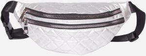 Shelvt Women's Silver Waist Bag