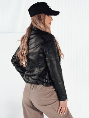 Women's leather jacket BAILO black Dstreet