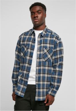 Lake Check Shirt Dark Blue/White Sand