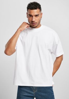 Oversized T-shirt with neckline and neck white