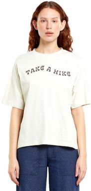 Dedicated T-shirt Vadstena Take a Hike Oat White