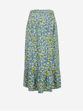 Mama.licious Fransisca Yellow-Blue Floral Maternity Skirt - Women