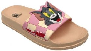 TOM AND JERRY ZAKKI TOM & JERRY Detské šľapky, béžová, veľkosť