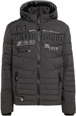 CAMP DAVID Prechodná bunda  antracitová / čierna / biela