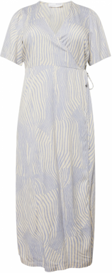 Selected Femme Curve Šaty 'VALENCIA'  svetlomodrá / biela