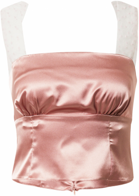 Miss Selfridge Top  rosé / biela