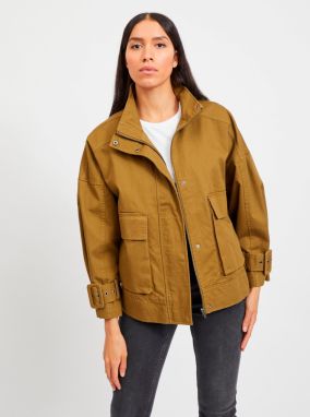 Khaki jacket with pockets . OBJECT Petra - Ladies