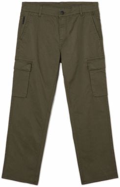 Cropp - Nohavice s cargo vreckami - Khaki