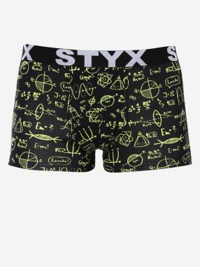 Žlto-čierne pánske boxerky Styx Fyzika