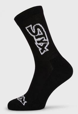 Čierne vysoké ponožky STYX Logo