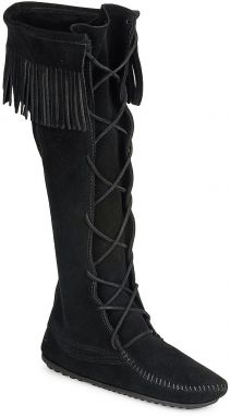 Čižmy do mesta Minnetonka  FRONT LACE HARDSOLE KNEE HI BOOT