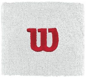 Wilson W WRISTBAND Tenisové potítko, biela, veľkosť