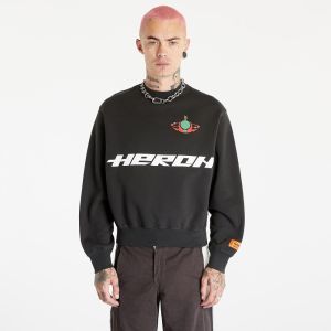 HERON PRESTON HP Burn Crewneck Black/ Light Green