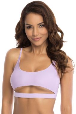 Svetlofialová vystužená plavková podprsenka Rellicious Crop-Top Pastels