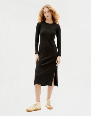 Thinking MU Black Trash Gina Dress BLACK