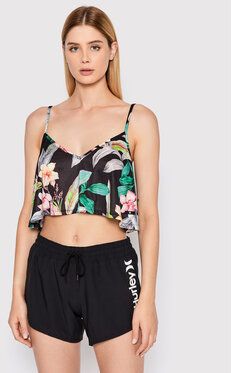 Hurley Top Flora V Front Flounce HC0100D Farebná Loose Fit