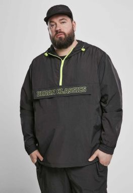 Contrasting tug-of-war jacket black/electric lime